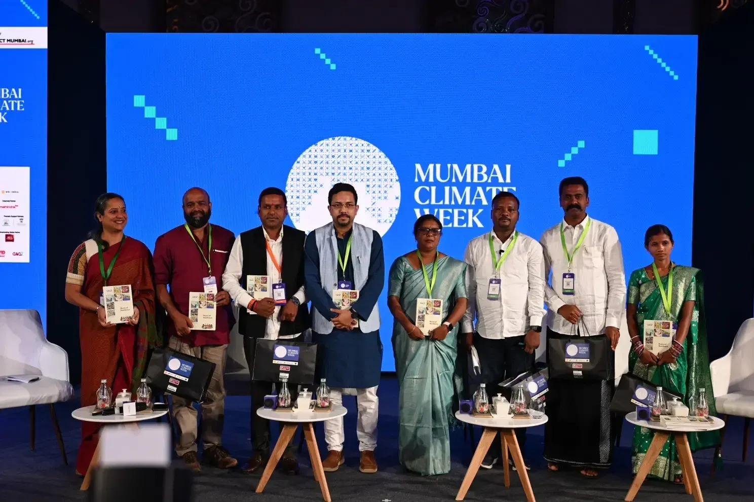 PRI represenatives from 6 states posing with Arindam and Vinuta