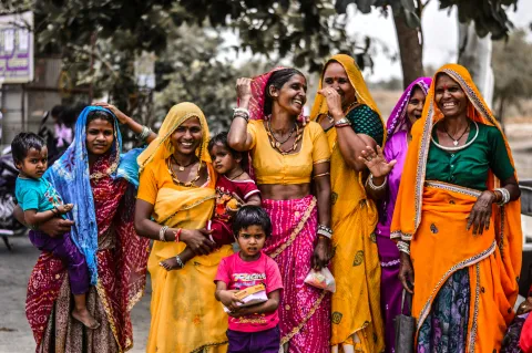 Image of women in rural India